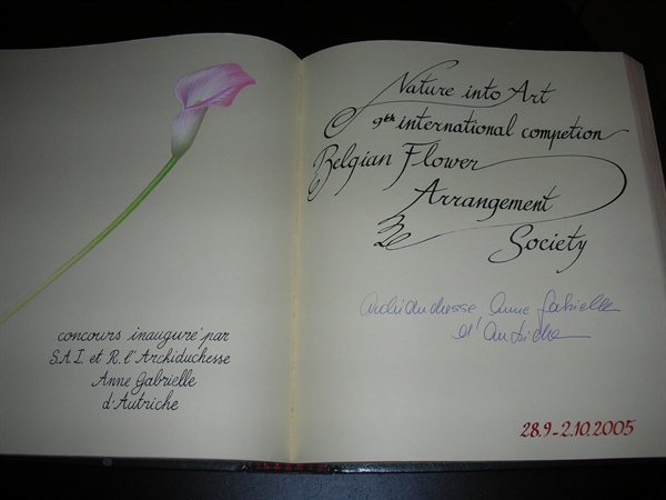 Livre d or du Jardin Botanique - Gulden boek van de Nationale Plantentuin